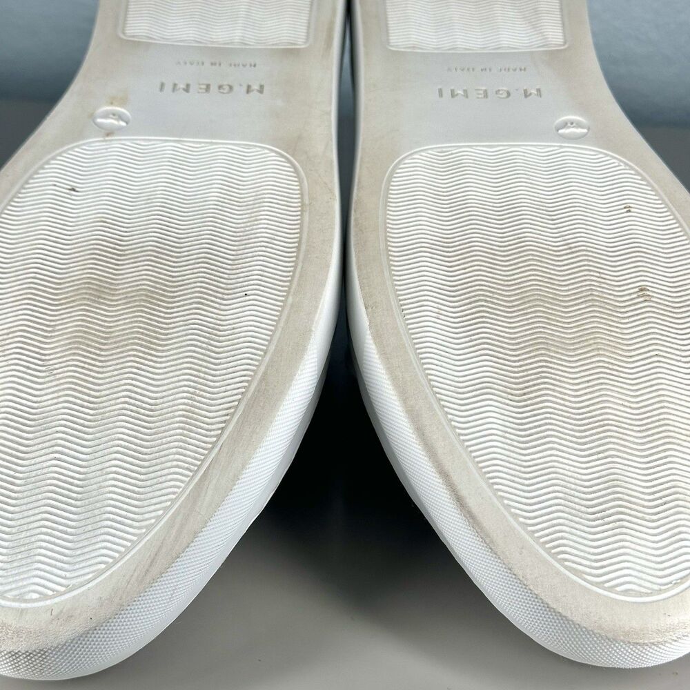 M.Gemi Shoes The Palestra Due White Leather Casual Shoes Size US 9.5 EU 40.5 - Picture 13 of 14